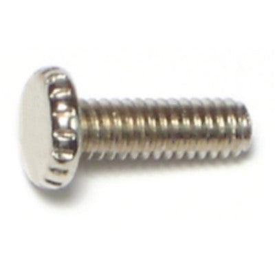 #8-32 x 1/2" Nickel Plated Steel Coarse Thread Knurled Holder Screws
