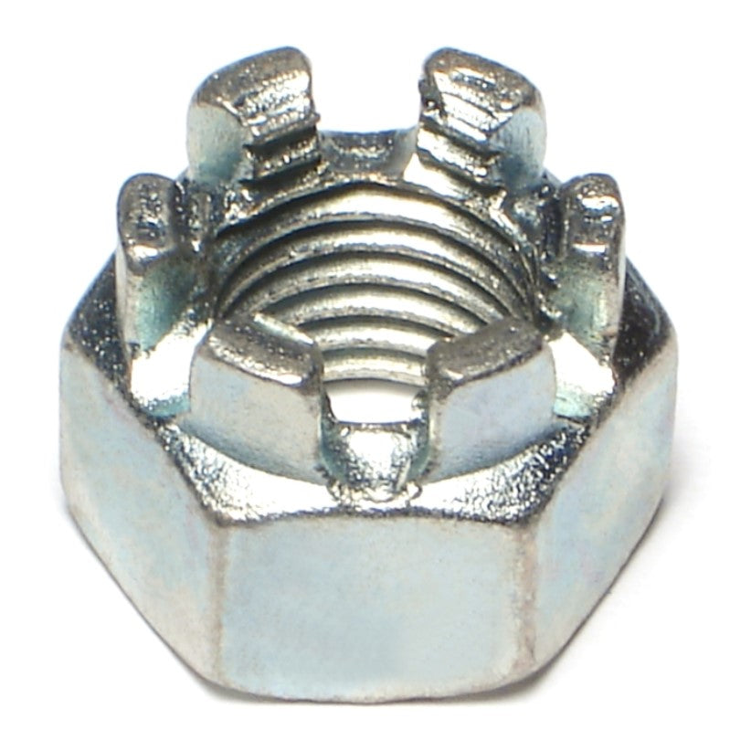 16mm-2.0 Zinc Plated Class 8 Steel Coarse Thread Castle Nuts