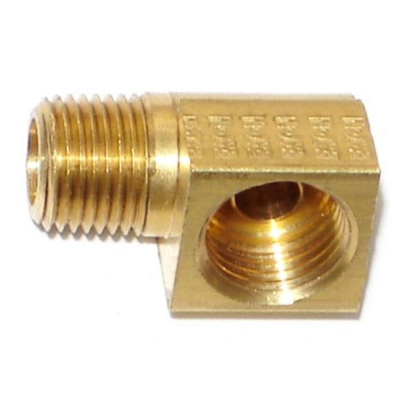 90ÔøΩÔøΩ x 1/4" x 1/8" Brass Male Elbows