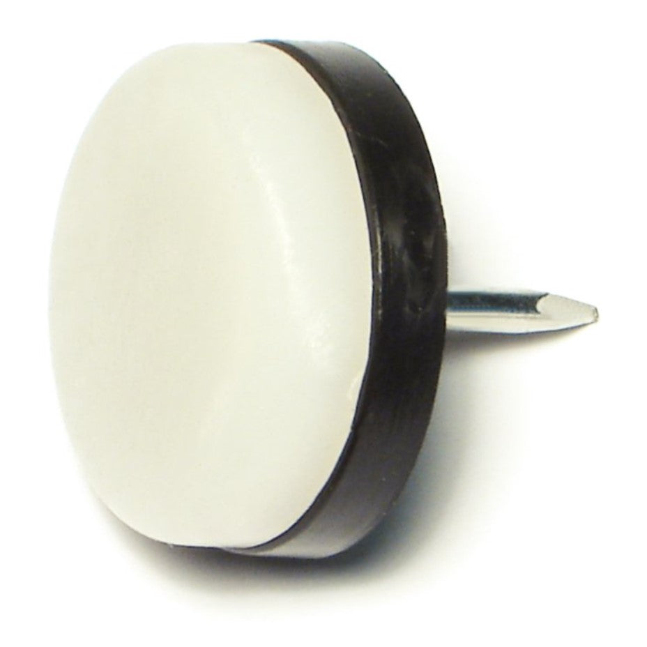 1-1/16" Natural Nylon Plastic Cushion Nail-On Tacks