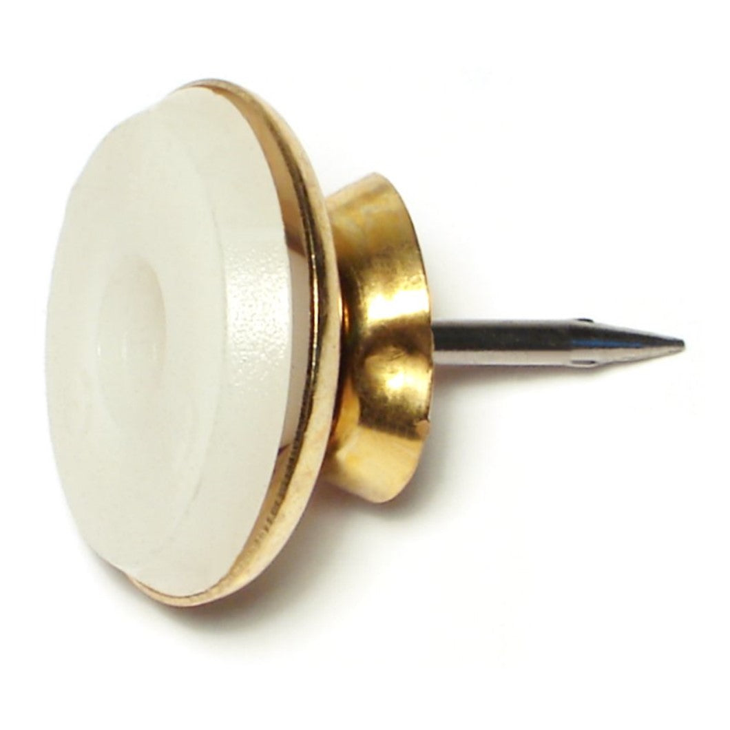 1-1/8" Nylon Cushioned Brass Nail-On Tacks