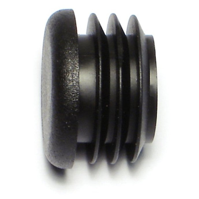7/8 Black Plastic Round Cap Plugs