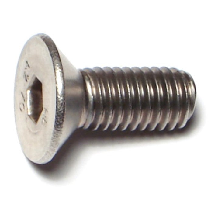 8mm-1.25 x 20mm A2 Stainless Steel Coarse Thread Flat Head Hex Socket Cap Screws