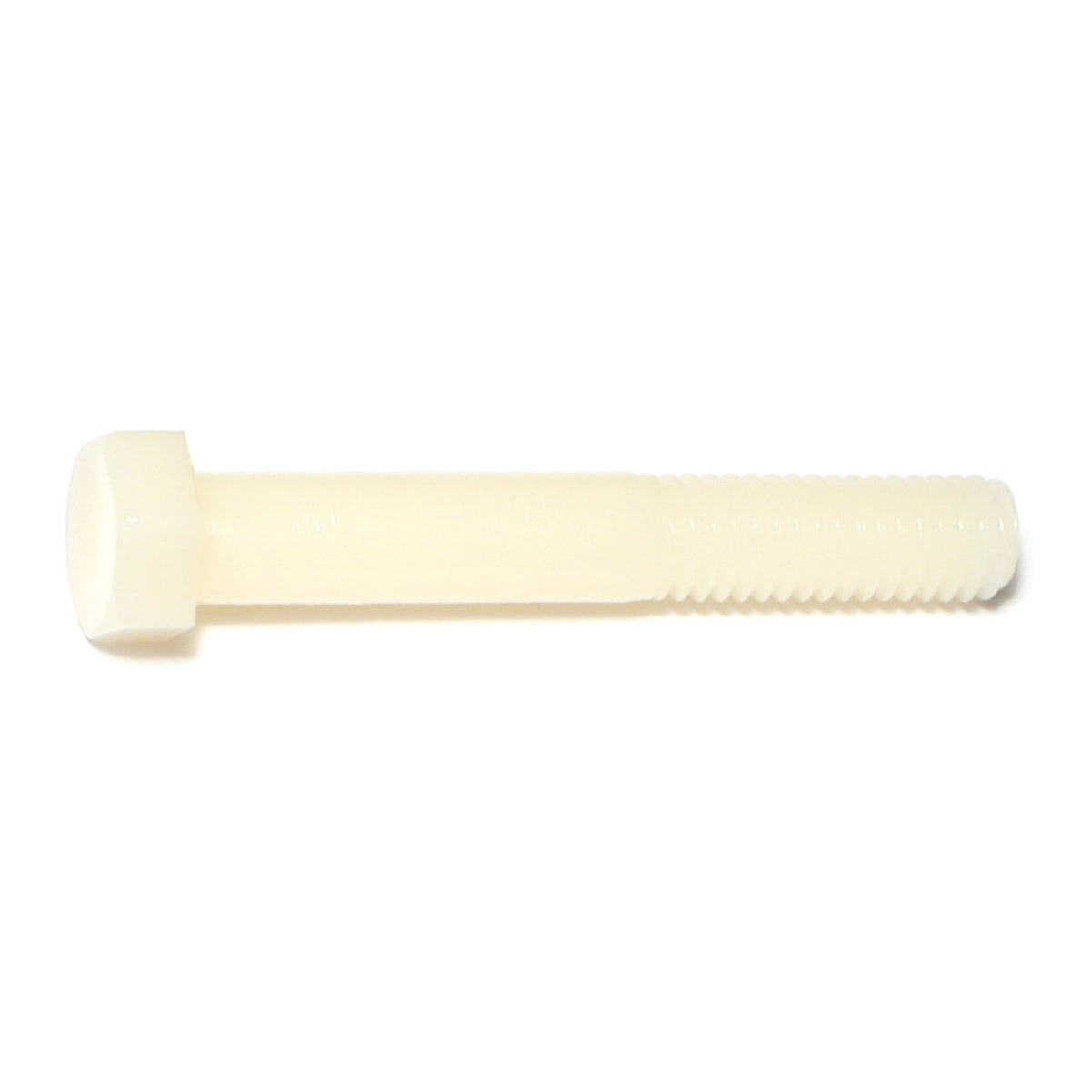 3/8"-16 x 2-1/2" Nylon Plastic Coarse Thread Hex Bolts