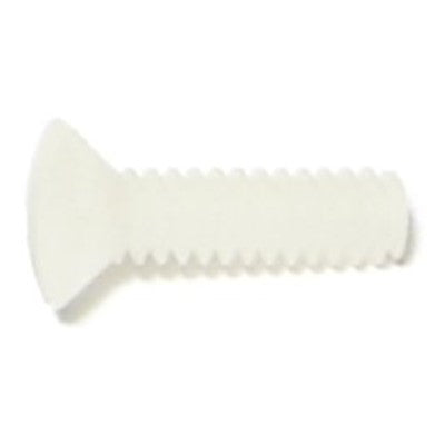 #6-32 x 1/2" Nylon Plastic Coarse Thread Slotted Oval Head Machine Screws