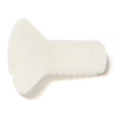 #8-32 x 3/8" Nylon Plastic Coarse Thread Slotted Oval Head Machine Screws