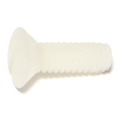 1/4"-20 x 3/4" Nylon Plastic Coarse Thread Slotted Oval Head Machine Screws