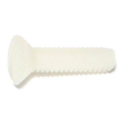 1/4"-20 x 1" Nylon Plastic Coarse Thread Slotted Oval Head Machine Screws