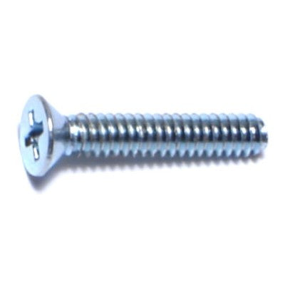 #4-40 x 5/8" Zinc Plated Steel Coarse Thread Phillips Flat Head Machine Screws