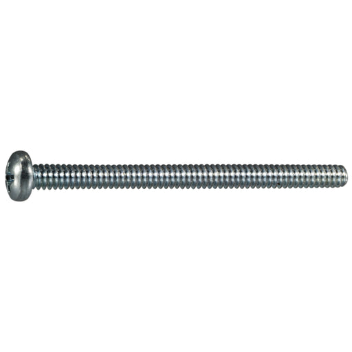 #4-40 x 1-1/2" Zinc Plated Steel Coarse Thread Phillips Pan Head Machine Screws