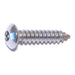 #8 x 3/4" 18-8 Stainless Steel Security Star Drive Button Head Sheet Metal Screws