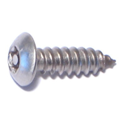 #10 x 5/8" 18-8 Stainless Steel Security Star Drive Button Head Sheet Metal Screws