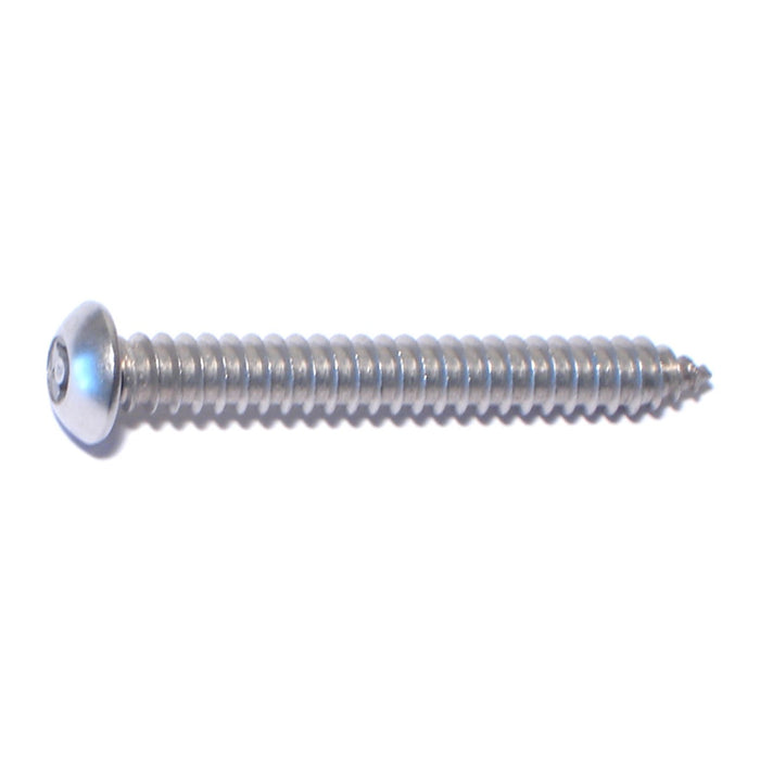 #14 x 2" 18-8 Stainless Steel Security Star Drive Button Head Sheet Metal Screws