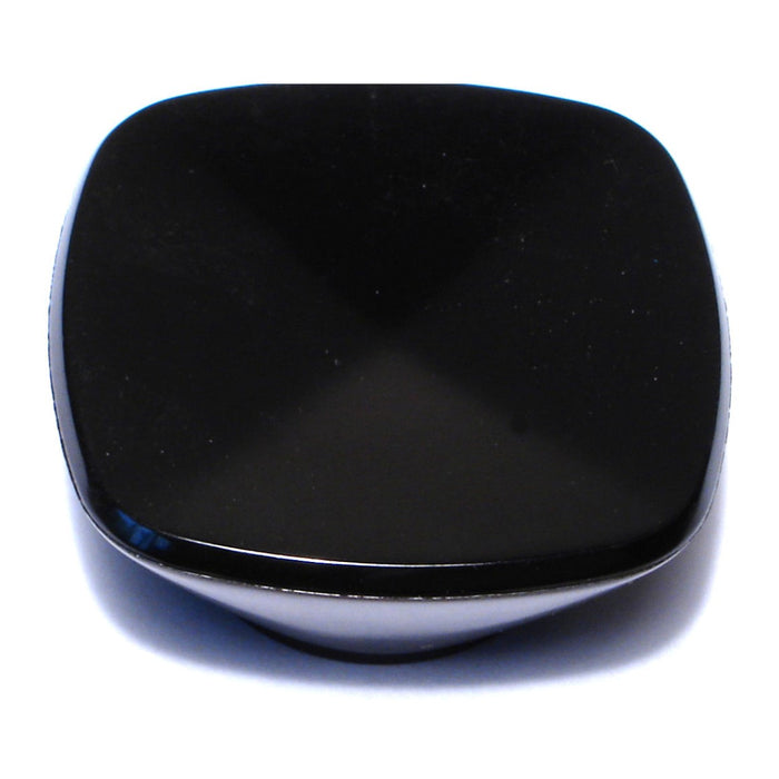 #10-32 x 1-3/4" Black Heat Resistant Plastic Fine Thread Square Knobs