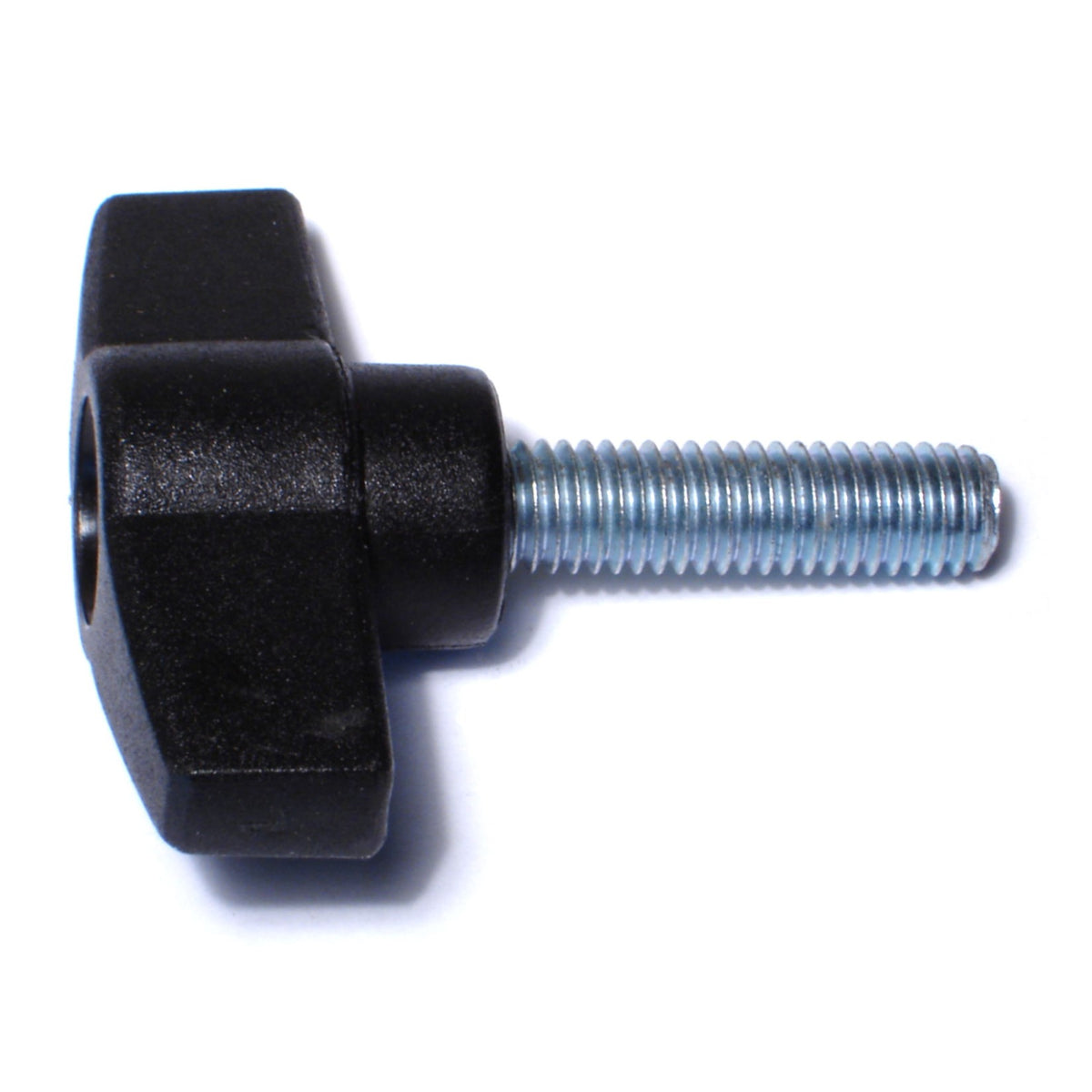 8mm-1.25 x 30mm Black Plastic Coarse Male Threaded Stud T-Knobs