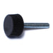 6mm-1.0 x 40mm Black Plastic Coarse Male Threaded Stud Knurled Knobs