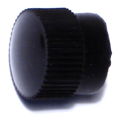 #6-32 x 1/2" Black Plastic Coarse Thread Steel Knobs