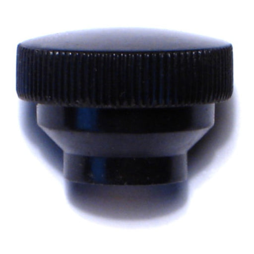 #10-32 x 3/4" Black Plastic Fine Thread Knurled Knobs