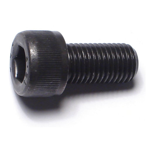 10mm-1.25 x 20mm Black Oxide Class 12.9 Steel Fine Thread Knurled Head Hex Socket Cap Screws