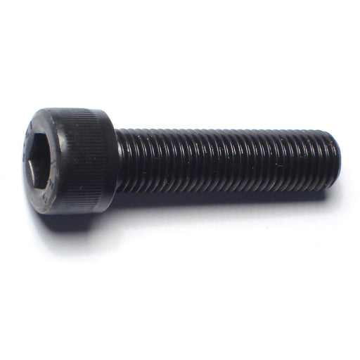 10mm-1.25 x 40mm Black Oxide Class 12.9 Steel Fine Thread Knurled Head Hex Socket Cap Screws