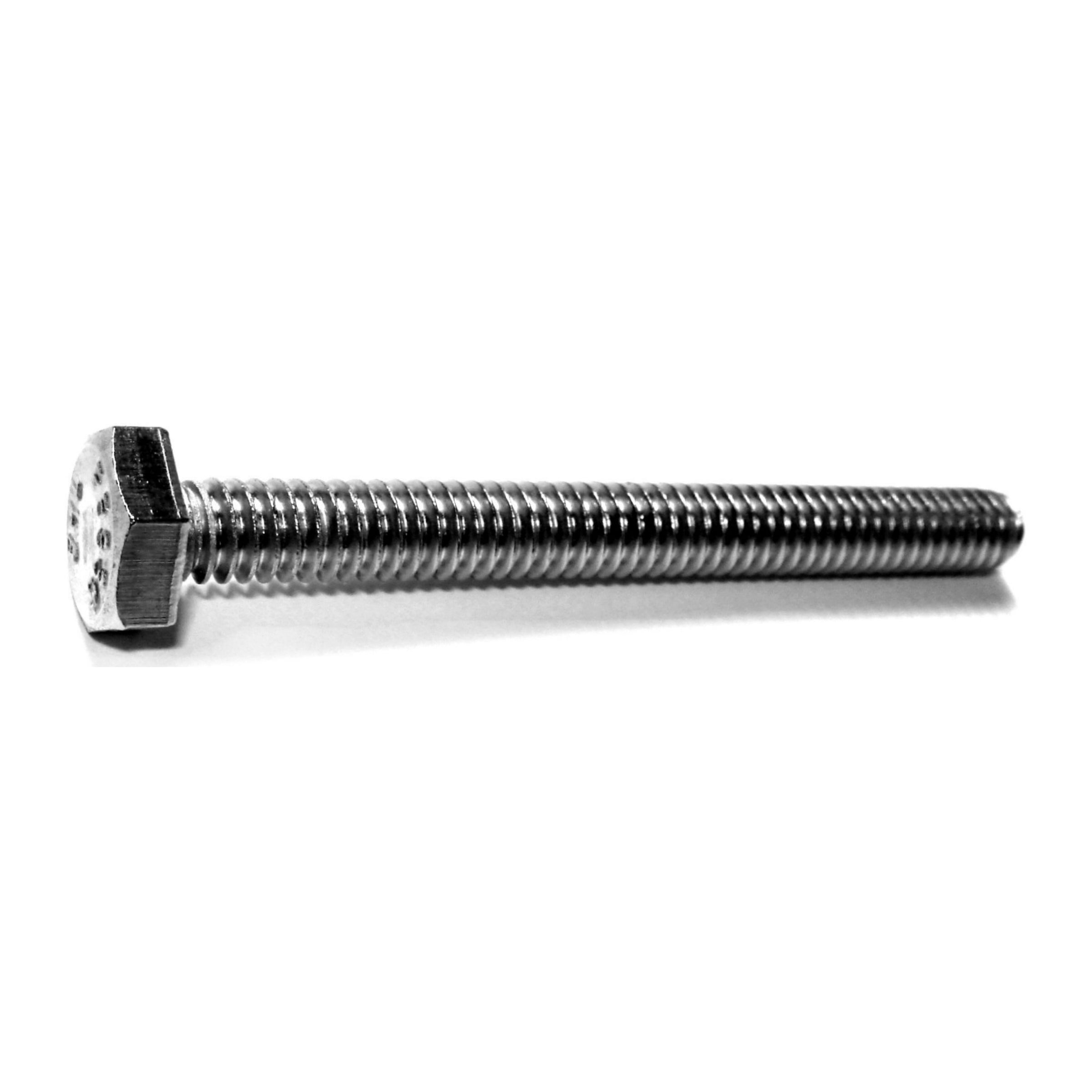 1/4"-20 x 2-1/2" 18-8 Stainless Steel Coarse Full Thread Hex Head Tap Bolts