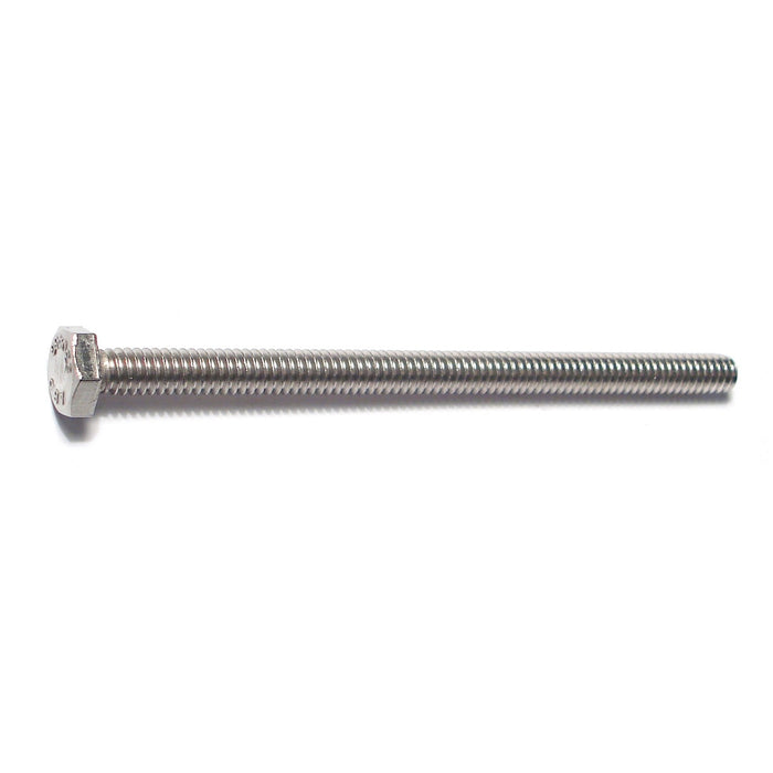 1/4"-20 x 4" 18-8 Stainless Steel Coarse Full Thread Hex Head Tap Bolts