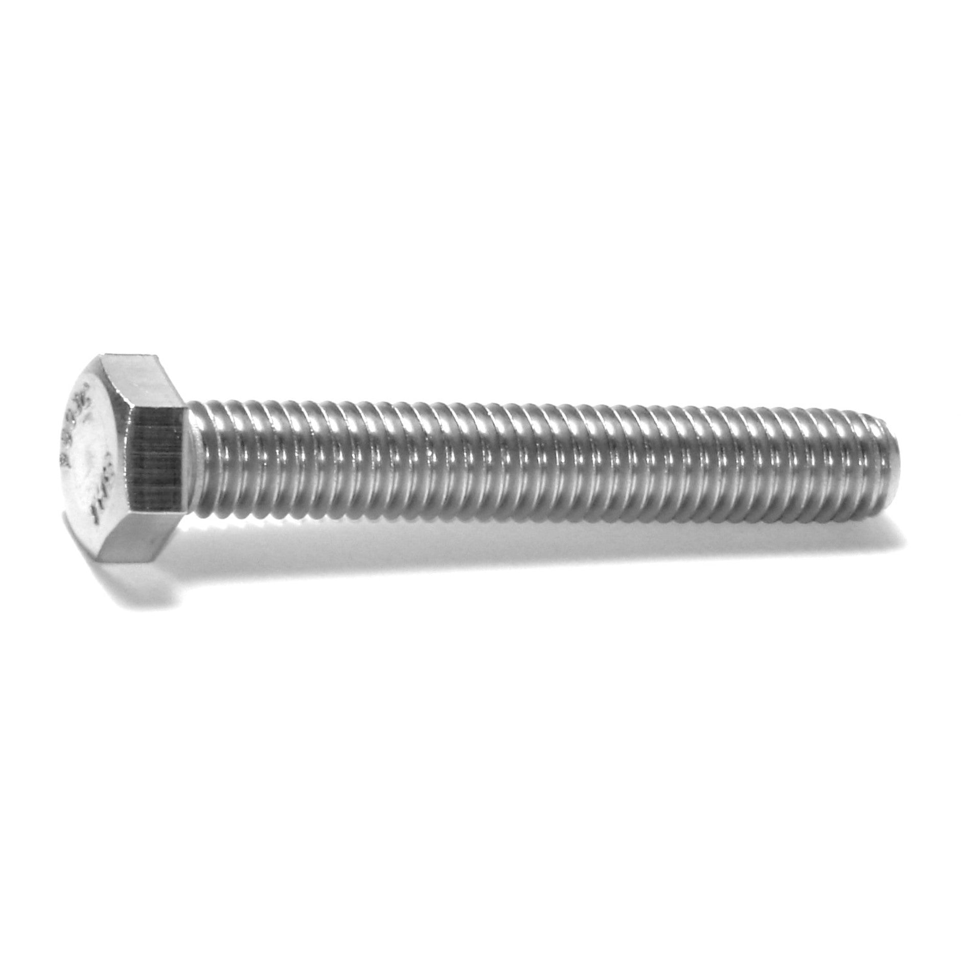 3/8"-16 x 2-1/2" 18-8 Stainless Steel Coarse Full Thread Hex Head Tap Bolts