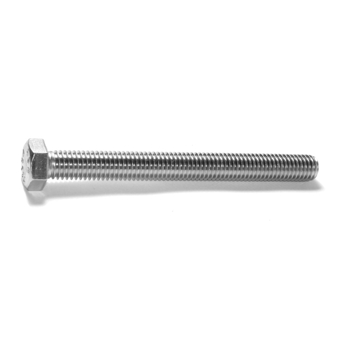 1/2"-13 X 5" 18-8 Stainless Steel Coarse Full Thread Hex Head Tap Bolt ...