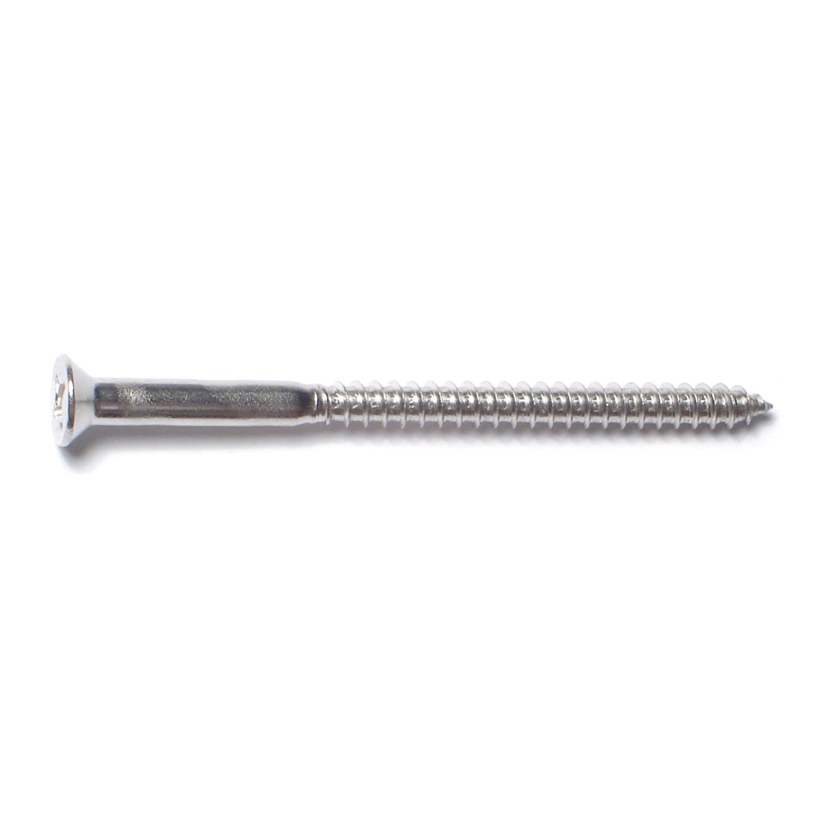 #10 x 3" 18-8 Stainless Steel Phillips Flat Head Wood Screws