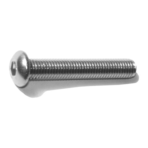1/4"-28 x 1-1/2" 18-8 Stainless Steel Fine Thread Button Head Socket Cap Screws