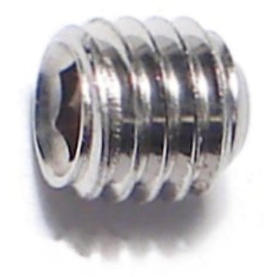 #10-32 x 3/16" 18-8 Stainless Steel Fine Thread Hex Socket Headless Set Screws