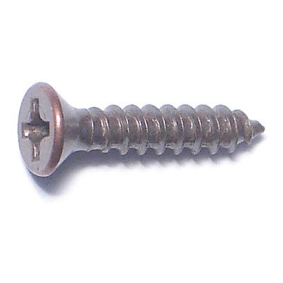 #5 x 5/8" Venetian Bronze Plated Steel Phillips Flat Head Hinge Screws