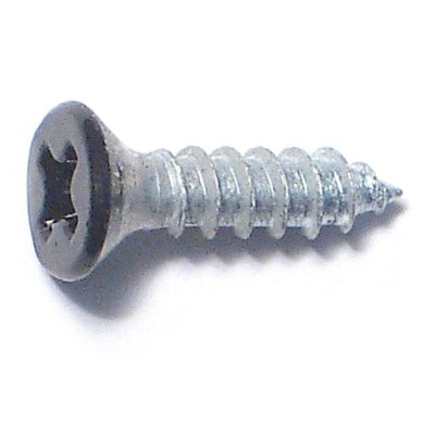 #5 x 1/2" Black Painted Steel Phillips Flat Head Hinge Screws