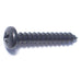 #10 x 1-1/4" Black Steel Phillips Pan Head Sheet Metal Screws