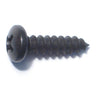 #14 x 1" Black Steel Phillips Pan Head Sheet Metal Screws