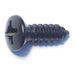 #12 x 3/4" Black Steel Phillips Oval Head Sheet Metal Screws