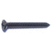 #12 x 2" Black Steel Phillips Oval Head Sheet Metal Screws