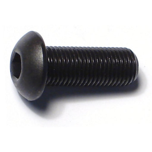 3/8"-24 x 1" Plain Steel Fine Thread Button Head Socket Cap Screws