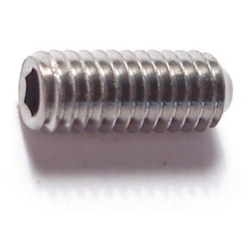 4mm-0.70 x 10mm A2 Stainless Steel Coarse Thread Cup Point Hex Socket Headless Set Screws