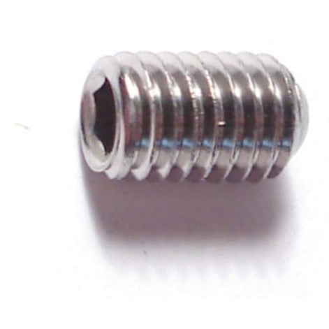 5mm-0.80 x 8mm A2 Stainless Steel Coarse Thread Cup Point Hex Socket Headless Set Screws