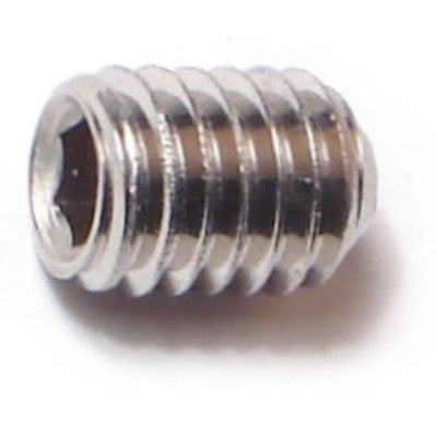 6mm-1.0 x 8mm A2 Stainless Steel Coarse Thread Cup Point Hex Socket Headless Set Screws