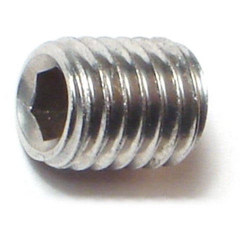 8mm-1.25 x 10mm A2 Stainless Steel Coarse Thread Cup Point Hex Socket Headless Set Screws