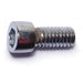 #8-32 x 3/8" Chrome Plated Steel Coarse Thread Smooth Head Socket Cap Screws