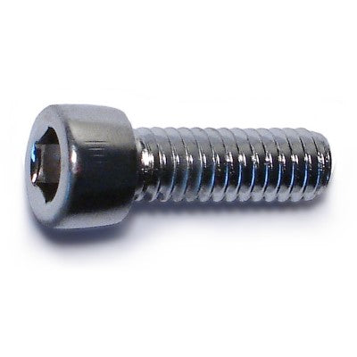 #8-32 x 1/2" Chrome Plated Steel Coarse Thread Smooth Head Socket Cap Screws