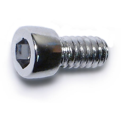 #10-24 x 3/8" Chrome Plated Steel Coarse Thread Smooth Head Socket Cap Screws
