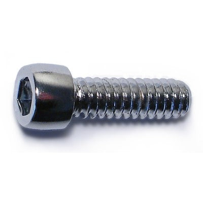 #10-24 x 5/8" Chrome Plated Steel Coarse Thread Smooth Head Socket Cap Screws