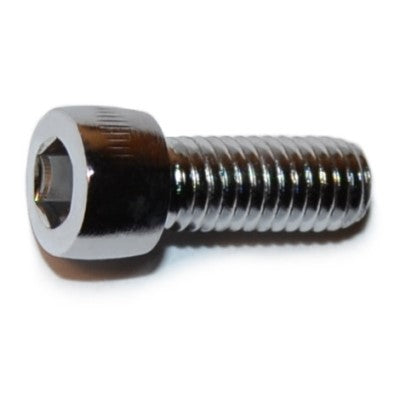 #10-32 x 1/2" Chrome Plated Steel Fine Thread Smooth Head Socket Cap Screws