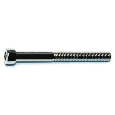 #10-32 x 2" Chrome Plated Steel Fine Thread Smooth Head Socket Cap Screws