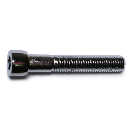 1/4"-28 x 1-1/2" Chrome Plated Steel Fine Thread Smooth Head Socket Cap Screws