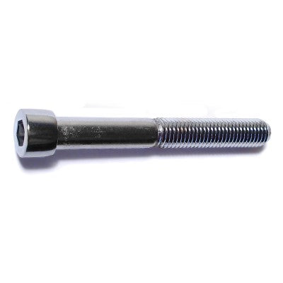 1/4"-28 x 2" Chrome Plated Steel Fine Thread Smooth Head Socket Cap Screws